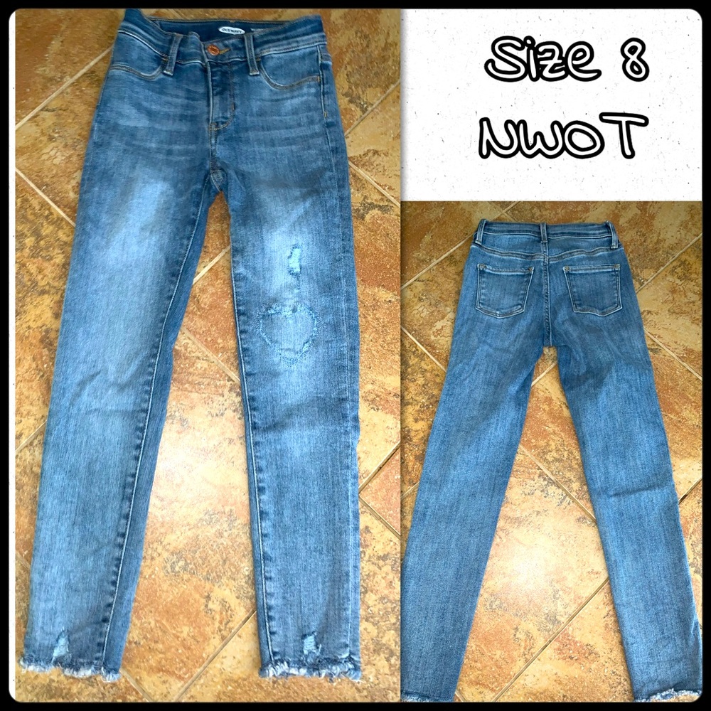 Old Navy Ballerina Distressed Heart Jeggings